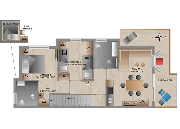 Bergbiberhaus B Daire